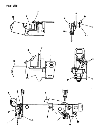 1989 Chrysler New Yorker Deck Lid Power Pull Down Diagram