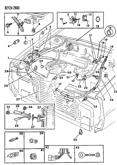 1992 Chrysler New Yorker Condenser Diagram for 4638132