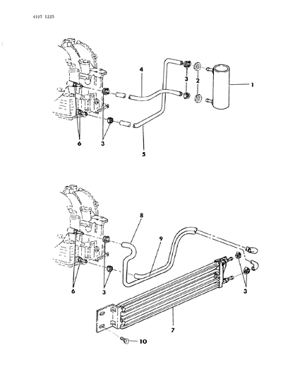 1984 Dodge Rampage Transmission Oil Cooler Diagram 3 - Thumbnail