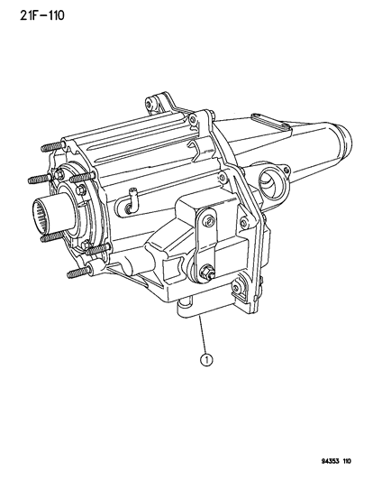 1994 Dodge Ram 2500 Power Take-Off Assembly Diagram 2 - Thumbnail