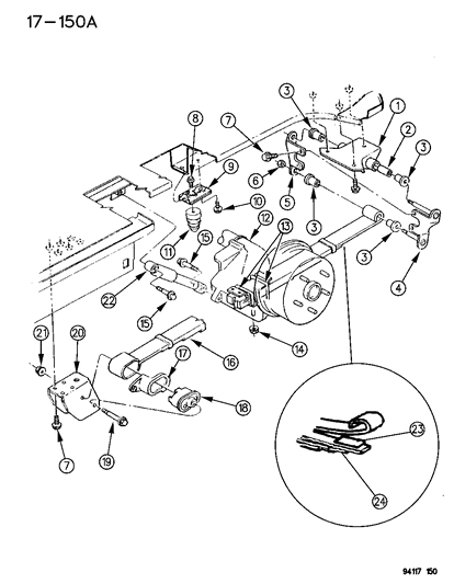 1994 Dodge Grand Caravan Suspension - Rear Diagram 2 - Thumbnail