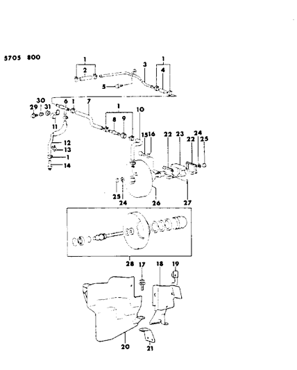1986 Dodge Conquest Bolt And Washer (6X20) Diagram for MF240027