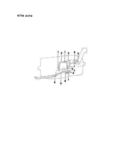 1984 Chrysler Conquest Fuel Filter Diagram 1 - Thumbnail