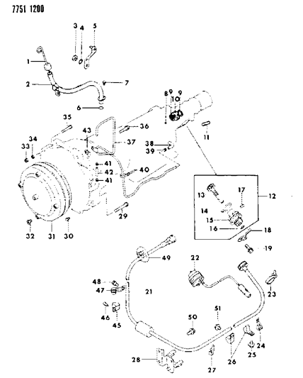 1987 Chrysler Conquest Bolt, Oil Filter (8X55) Dual Cam Diagram for MF140236