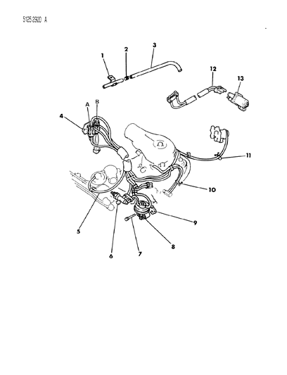 1985 Chrysler Executive Limousine EGR System Diagram 5 - Thumbnail