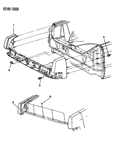 1992 Chrysler Imperial Deck Opening Panel Diagram 2 - Thumbnail