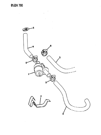 1986 Jeep Comanche Heater Hoses Diagram 2 - Thumbnail