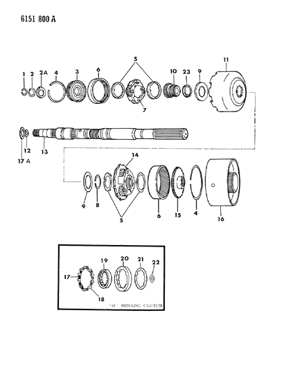 1986 Dodge Diplomat Gear Train & Output Shaft Diagram 2 - Thumbnail