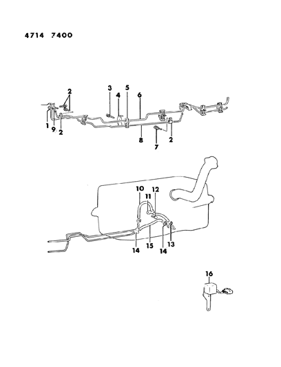 1984 Dodge Ram 50 Fuel Lines Diagram 1 - Thumbnail