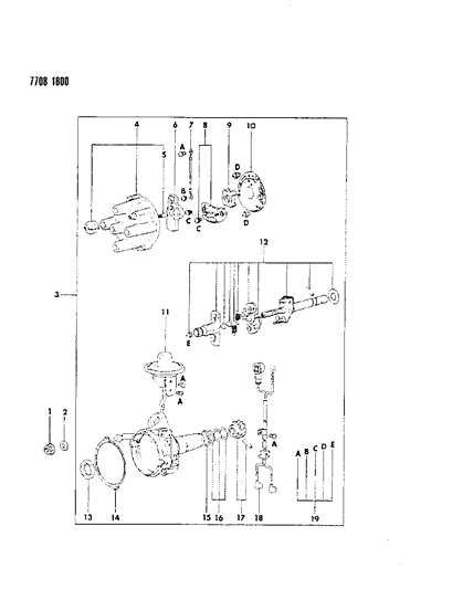 1987 Dodge Ram 50 Distributor Diagram 2 - Thumbnail