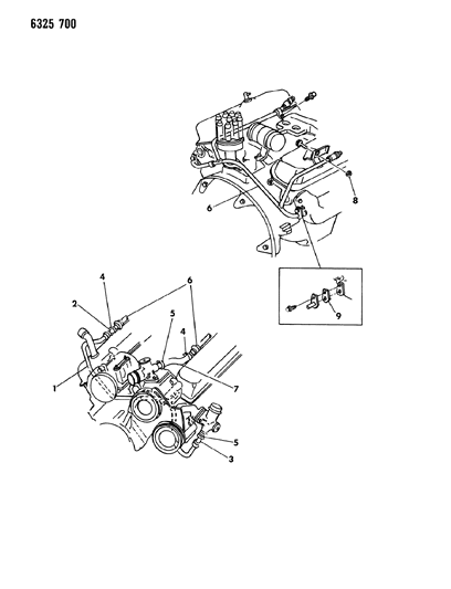 1987 Dodge D150 Air Pump Tubing Diagram 1 - Thumbnail