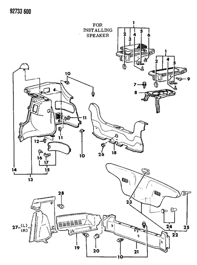 1992 Dodge Colt Plug Diagram for MU670036