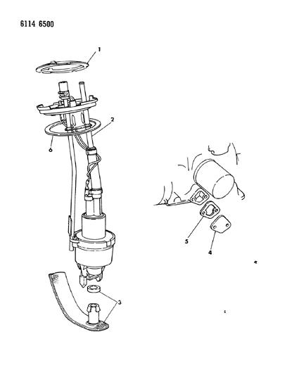 1986 Chrysler LeBaron Base Fuel Pump Diagram 2 - Thumbnail