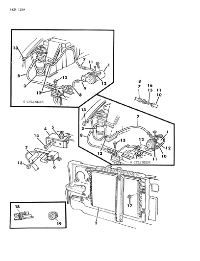1984 Dodge Ram Wagon Plumbing - A/C & Heater Diagram 2 - Thumbnail