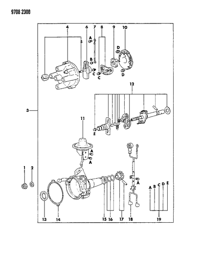 1989 Dodge Ram 50 Distributor Diagram 2 - Thumbnail