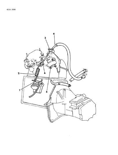 1984 Chrysler New Yorker Throttle Control Diagram 3 - Thumbnail