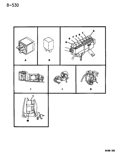 1995 Chrysler LeBaron Relay Diagram for 5266195