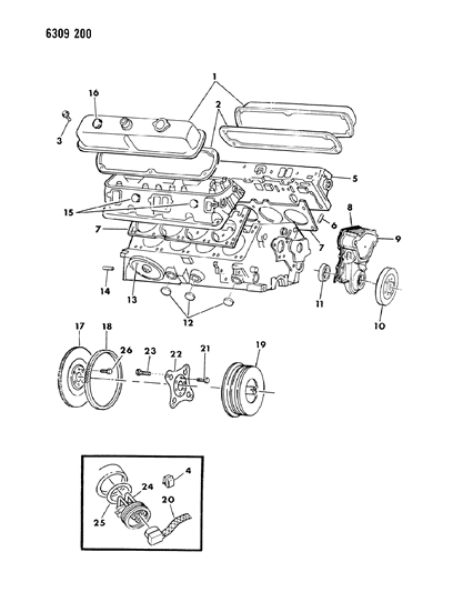 1987 Dodge D150 External Components Diagram 2 - Thumbnail