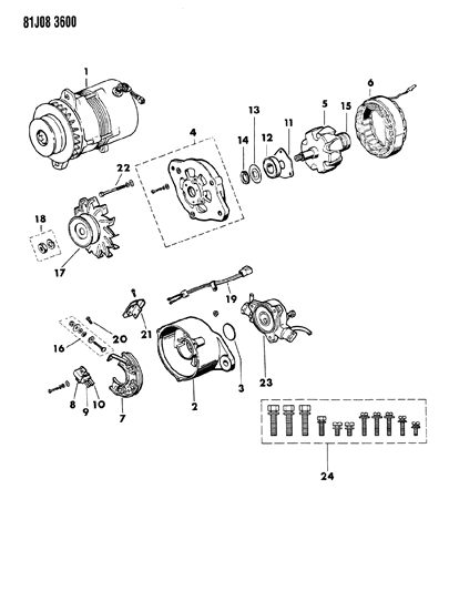 1986 Jeep Wrangler Alternator Diagram 6 - Thumbnail