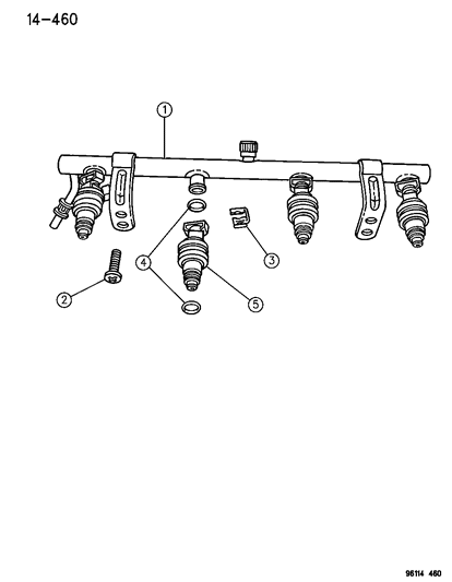 1996 Dodge Caravan Fuel Rail Diagram 1 - Thumbnail