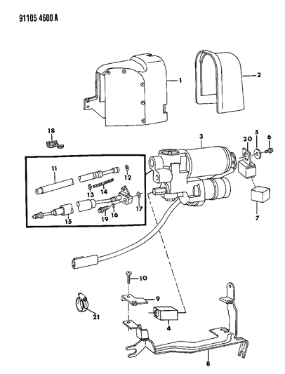 1991 Chrysler New Yorker Salon Anti-Lock Brake System Diagram