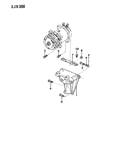 1989 Jeep Wrangler Compressor Diagram 2 - Thumbnail