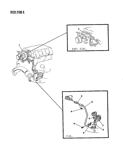 1989 Chrysler New Yorker EGR System Diagram 2 - Thumbnail