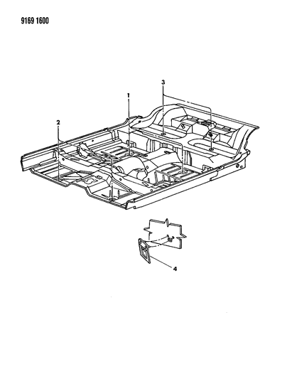 1989 Dodge Shadow Plugs Front Floor Pan Diagram