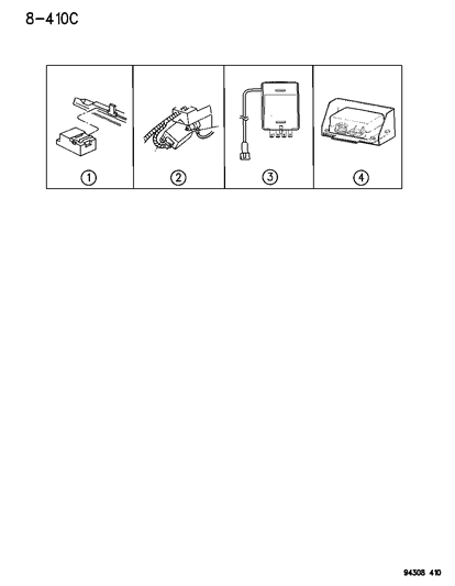 1995 Dodge Dakota Diagnostic Module Diagram for 56020211
