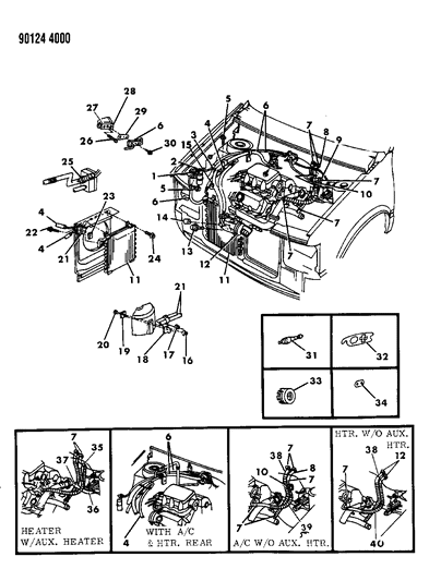 1990 Dodge Grand Caravan O - Ring, Hpco Switch, 3.0L Engine Diagram for 5264110