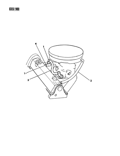 1988 Dodge Dakota Crankcase Ventilation Diagram 1 - Thumbnail