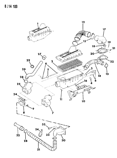 1990 Jeep Wrangler Screw, 1987 Diagram for 34201790