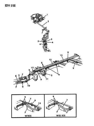 1988 Dodge Ram Van Fuel Line Diagram 2 - Thumbnail