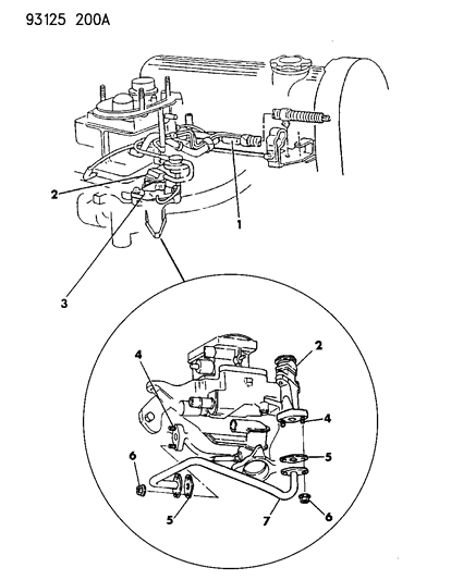 1993 Dodge Shadow EGR System Diagram 1 - Thumbnail