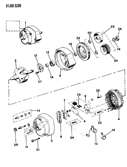 1986 Jeep J10 Alternator Diagram 2 - Thumbnail