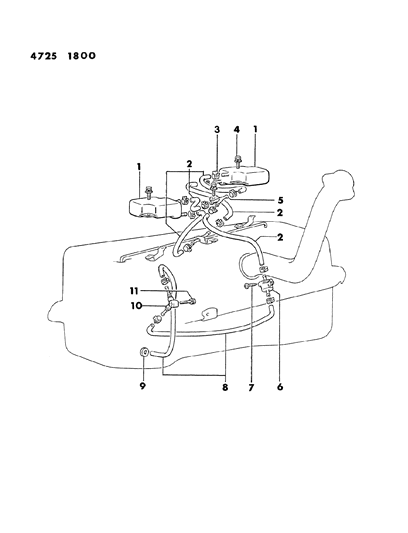 1984 Dodge Ram 50 Vapor Gas Control Diagram 2 - Thumbnail