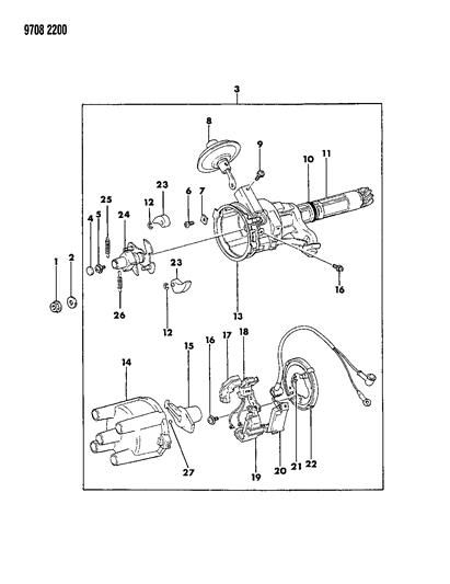 1989 Dodge Ram 50 Distributor Diagram 1 - Thumbnail