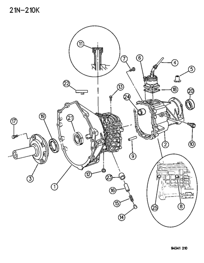 1994 Dodge Ram 1500 Case & Extension Diagram 1 - Thumbnail