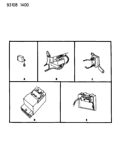 1993 Dodge Spirit Diagnostic Module Diagram for 4723293