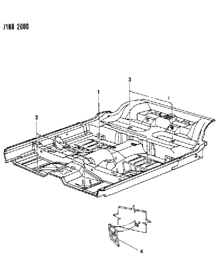 1987 Dodge Shadow Plugs Front Floor Pan Diagram
