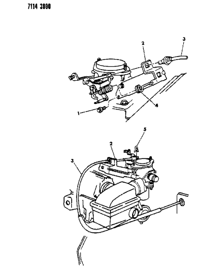 1987 Dodge Omni Throttle Control Diagram 2 - Thumbnail