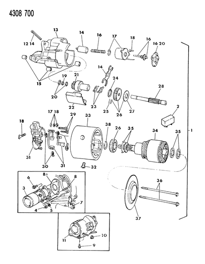 1984 Dodge Ram Wagon Starter Diagram
