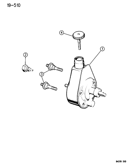 1994 Dodge Ram Wagon Power Steering Pump Diagram