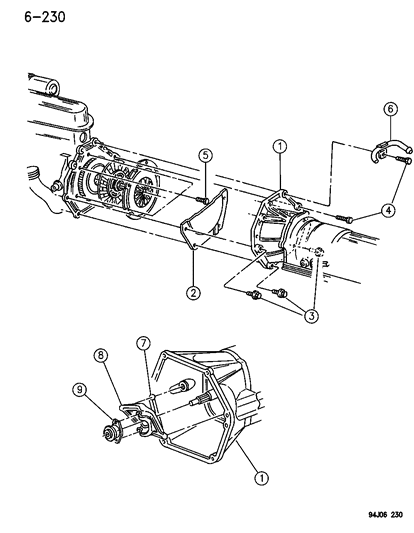 1996 Jeep Cherokee Housing & Pan, Clutch Diagram 2 - Thumbnail
