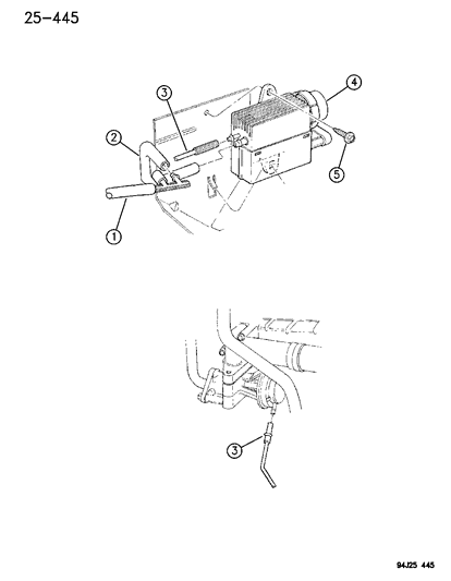 1996 Jeep Cherokee Emission Control Vacuum Harness Diagram 1 - Thumbnail
