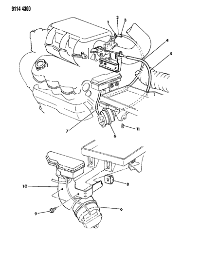 1989 Dodge Spirit Speed Control Diagram 2 - Thumbnail
