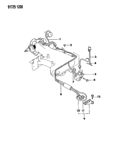1991 Dodge Ram 50 EGR System Diagram 2 - Thumbnail