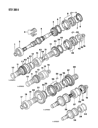 1989 Dodge Colt Bearing, Needle Roller, Q, K Engine W/O Turbo Diagram for MD718033