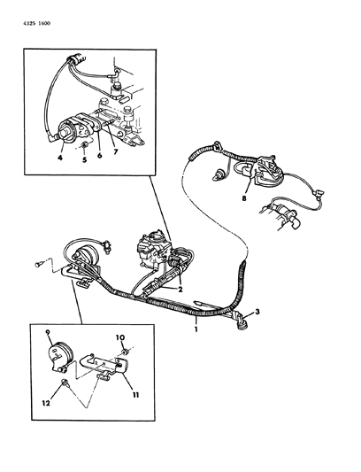 1985 Dodge Ram Wagon EGR System Diagram 2 - Thumbnail