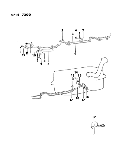 1984 Dodge Ram 50 Fuel Lines Diagram 2 - Thumbnail